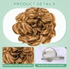 Unique Bargains Alloy Satin Fabric Big Flower Dainty Brooch Pin 1 Pc - 2 of 4