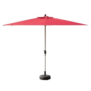 TiramisuBest Rectangle Patio Umbrella with Crank Lift & Tilt Brick red - 1 of 4