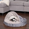 FurHaven Wave Fur & Velvet Snuggery Orthopedic Dog Bed - 3 of 4