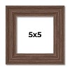 PosterPalooza | 5x5 Wide Barnwood Picture Frame, UV Acrylic, 6 Finishes - Grey, Brown, White, and Black - 2 of 4