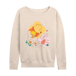 Women's - Winnie the Pooh - Piglet Go On A Journey Lightweight French Terry Slouchy - 1 of 4