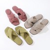 Roxoni Velvet Piping Flat Sandals for Women - Stylish Studs Around Outsole, Dressy Footwear for Summer Ideal - 2 of 4