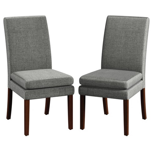 Gray cloth dining chairs hot sale