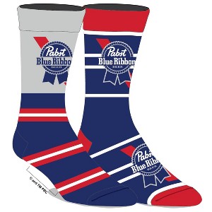 Adult 2-Pack of Classic Pabst Blue Ribbon Crew Socks - 1 of 1
