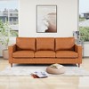 1 Wooden Frame 1 Three-Seat Sofa Sofa-10 - Three-Seat Sofa, Living Room Sofa, Modern Sofa - 3 of 4