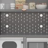 KTMBDW 73'' Tall Kitchen Pantry Cabinet , Metal Pantry Storage Cabinet with 6 Level Flip Door Pegboard for Kitchen, Dining Room, Living Room - 3 of 4