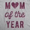 Womens Mom Of The Year T Shirt Funny Mothers Day Family Graphic Tee - Crazy Dog Women's T Shirt - 2 of 4