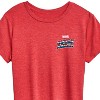 Women's - Marvel - Captain America Retro Distressed Flag Short Sleeve Graphic T-Shirt - 3 of 4
