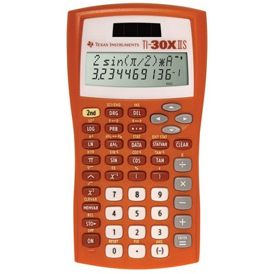 Texas Instruments Scientific Calculator - Pumpkin Orange (30XIIS/TBL ...