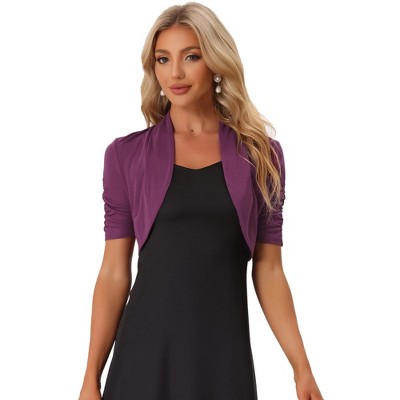 Purple deals bolero shrug