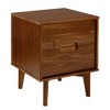 NicBex 2 Drawers Nightstand with Cutout Handles,Bedside Table with Storage Space,Mid-Century Modern Side Table for Bedroom - 2 of 4