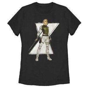 Women's Marvel Black Widow Yelena Cartoon T-Shirt - 1 of 3