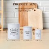 3-Piece Kitchen Canisters Set – Airtight Food Storage Containers (White, Farmhouse Style for Countertop) - 4 of 4