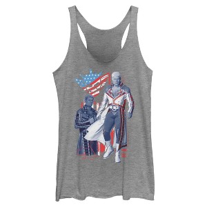 Womens WWE Cody Rhodes Patriotic Pose Racerback Tank - 1 of 4
