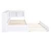 PAGED Twin XL Daybed Modern Wooden Bed Frame with 2 Trundles, Storage Shelves and Light for Bedroom, Living - 4 of 4