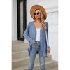 Womens Cardigan V Neck Long Sleeve Twist Front Button Up Sweater Cardigan - 2 of 4