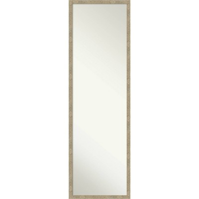Jet Framed Full Length on the Door Mirror Light Gold - Amanti Art