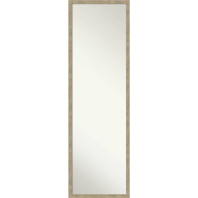 Jet Framed Full Length on the Door Mirror Light Gold - Amanti Art