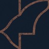 Versailles Navy Blue and Copper Geometric Paste the Wall Wallpaper - 4 of 4