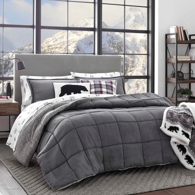 target grey comforter set