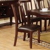 Vynxaria Set of 2 Beige Upholstered Dining Chairs with Tufted Backs and Nail - Head Trim, Ideal for Living Room & Dining Room - 4 of 4