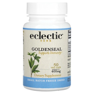 Eclectic Herb Freeze Dried, Goldenseal, 400 mg, 50 Veg Caps