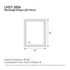 JUJABU Bathroom Vanity Mirror with 3 Light Colors, Anti-Fog, Shatterproof, Waterproof - 2 of 4