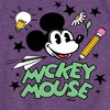 Girls' - Disney - Mickey Mouse School Icons Fitted Short Sleeve Graphic T-Shirt - 2 of 4