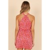 Petal and Pup Womens Melody Plisse Halter Mini Dress - 4 of 4