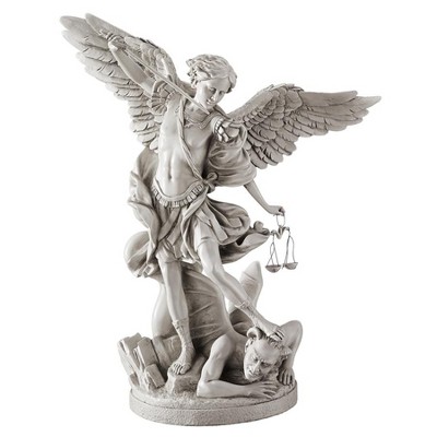 Design Toscano St. Michael The Archangel Statue Collection - Off-White
