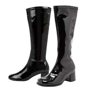 1.75" Heel Children's Gogo Boot Black - 1 of 4