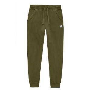 Dalix Heartly Ghost Embroidery Washed Midweight Jogger Fleece Sweatpants Soft Lounge Pant Drawstring Waistband Pockets Womens - 1 of 4