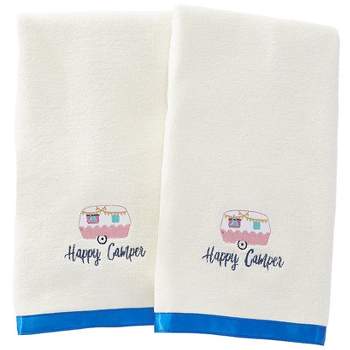 The Lakeside Collection Glamper Bathroom Collection - Set of 2 Hand Towels 2 Pieces