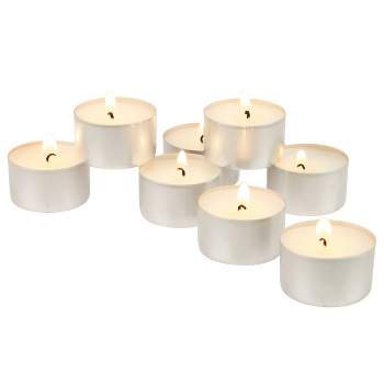 Qty. 100 Unscented Pure Soy Wax Tea Light Candles