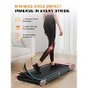 DeerRun Walking Pad Mini 80cm belt Under Desk Treadmill ,2 in 1 Portable Treadmill for Home/Office/Exercise(Black) - 2 of 4