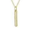 Eelgant 14K gold plated long pendant necklace with sparkling cubic zirconia accents for a touch of glamour - 3 of 3