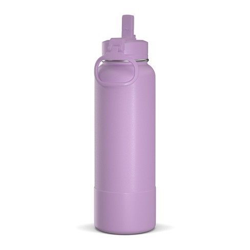 Hydrapeak 40oz Insulated Water Bottle with Chug Lid Matching Color Cap and  Rubber Boot Mauve