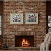 Christmas Wall Frames 10.75H Wood MDF Ski Lodge Decor Set of 4 by Melrose - 3 of 3