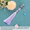 Unique Bargains Classic Bells DIY Craft Hanging Decoration Pendants with Tassels Light Purple 1 Pc - 3 of 3