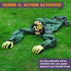 Joyfy Halloween Outdoor Decoration Light-Up Climbing Zombie Groundbreaker with Creepy Sound for Outdoor Lawn, Yard,Patio,Graveyard Decor - 2 of 4