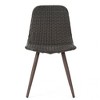 SKRAN Set of 2 Outdoor Rattan Dining Chair, Armchair with Heat Transfer and Powder Coated Legs, Set of 2  for Outdoor Dining, Garden, Porch - 4 of 4