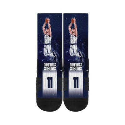 NBA Indiana Pacers Domantas Sabonis Premium Athletic Galaxy Socks - L