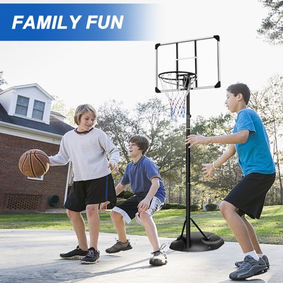 Vynxaria Adjustable Portable Basketball Hoop - 7.5 to 9.2ft for Indoor & Outdoor Play