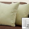 TopComfy Support Pillow Set of 2 Decorative Throw Pillows with Classic Dot Design for Sofa or Bed, Green, 17"*17"*3" - 2 of 4