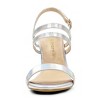 Allegra K Women's Open Toe Slingback Block Heel Buckle Ankle Strap Sandals - 2 of 4