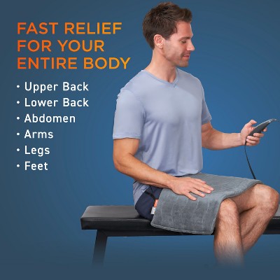 Iron Gray Extra-Large Infrared Heating Pad for Neck and Shoulder