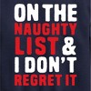 Boys' - Instant Message - Christmas On The Naughty List Graphic Long Sleeve Fleece Sweatshirt - 2 of 4
