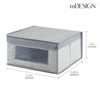 mDesign Medium Fabric Closet Storage Box with Front Window/Lid - 4 of 4