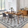 Vintage Print Area Rug, Traditional Distressed Floral Print, Stain Resistant, Anti-Slip, Non-Shedding, for Living Room, Bedroom, Dining Room - 3 of 4