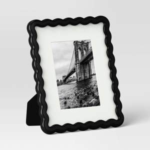 8"x10" Wavy Shape Picture Table Frame Black - Room Essentials™ - 1 of 4